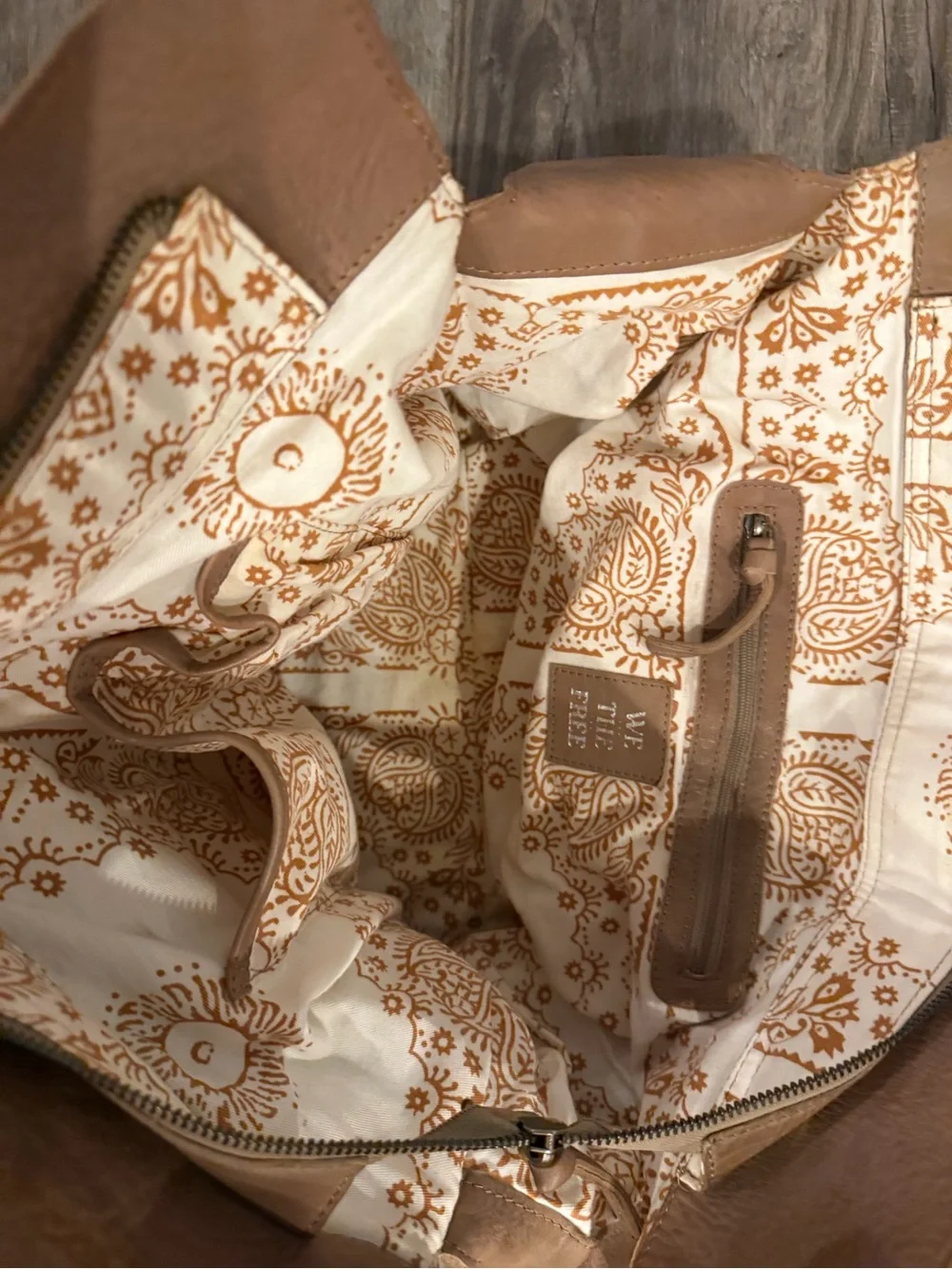 Free People spacious leather